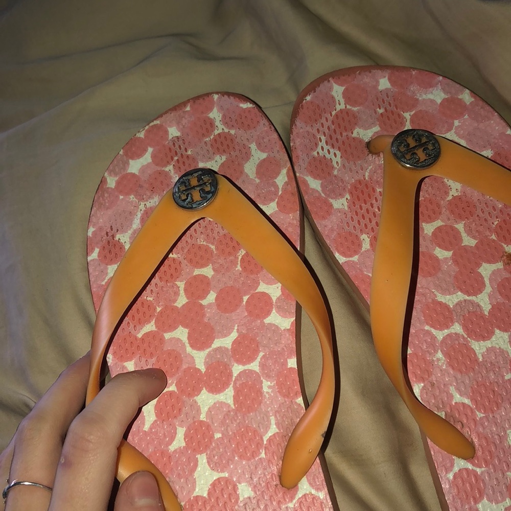 Tory Burch Flip Flops!!! Super cute, worn once! 😍